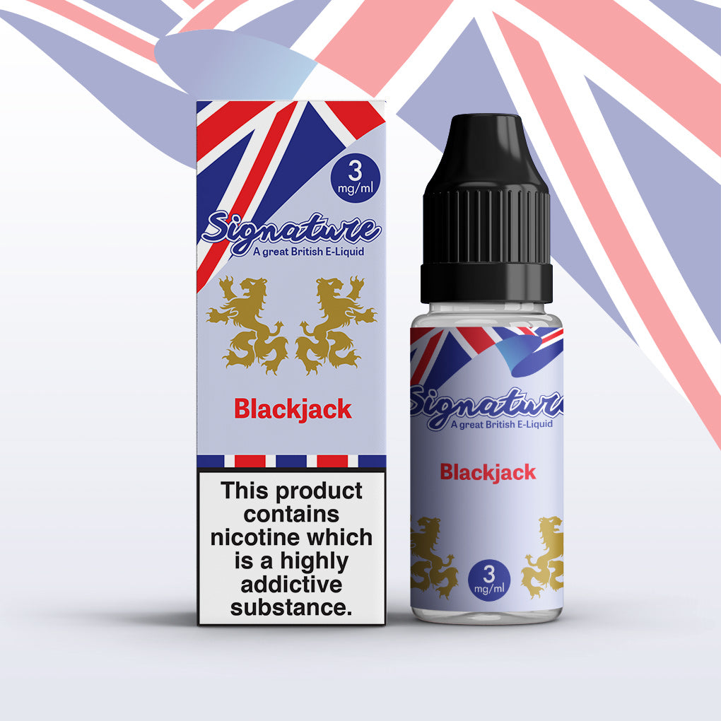 BLACKJACK TDP E LIQUID BY SIGNATURE 10ML 50VG 3MG 6MG 12MG 18MG