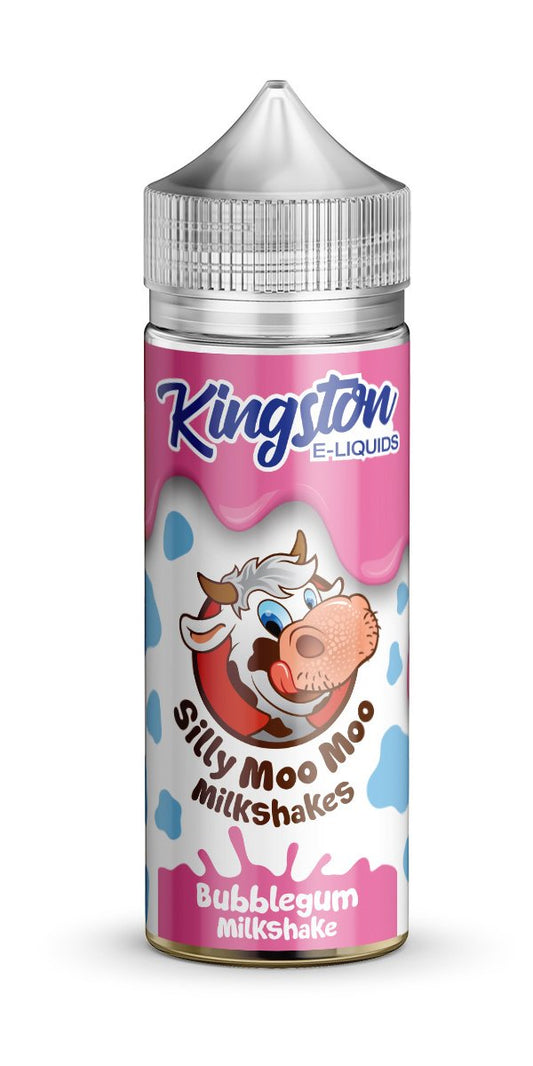 BUBBLEGUM MILKSHAKE E LIQUID KINGSTON SILLY MOO MOO 100ML 70VG - Eliquids Outlet