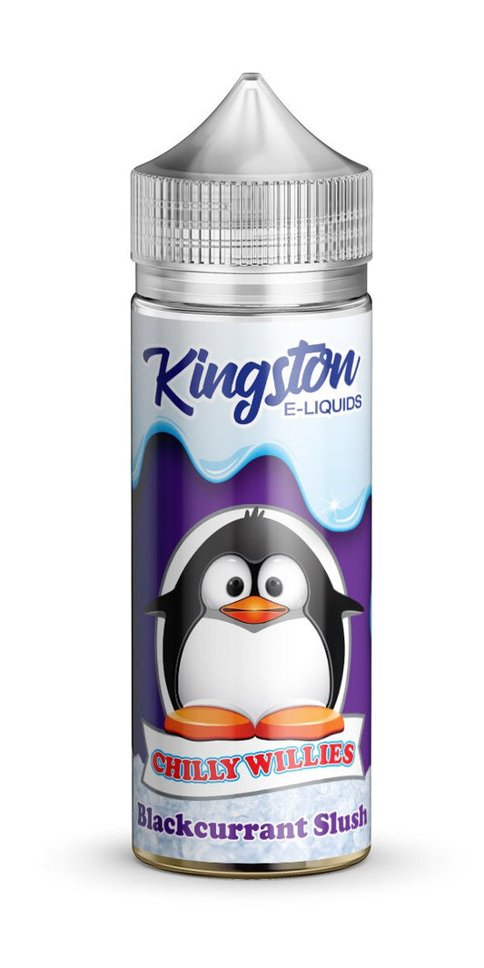 BLACKCURRANT SLUSH E LIQUID KINGSTON CHILLY WILLIES 100ML 70VG - Eliquids Outlet